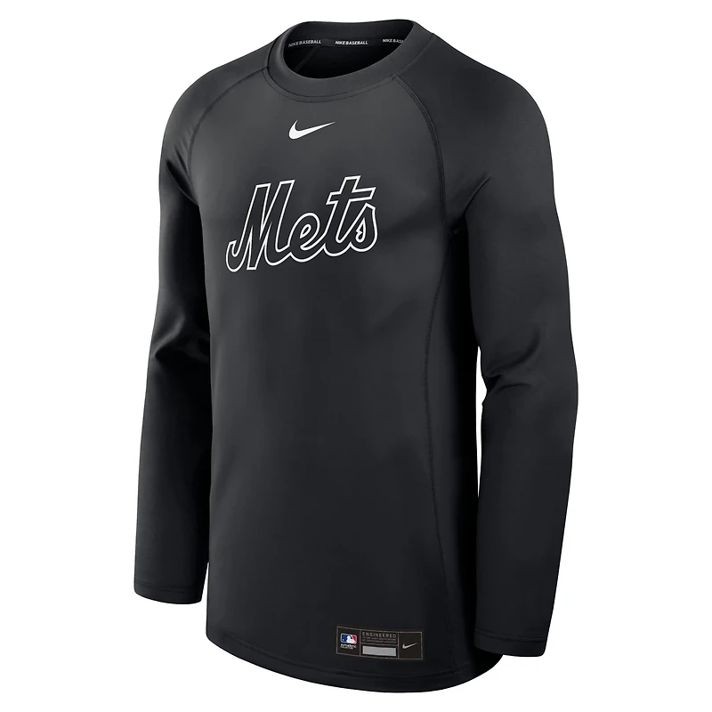 Nike New York Mets Authentic Collection Game Time Raglan Dri-FIT Long Sleeve T-Shirt