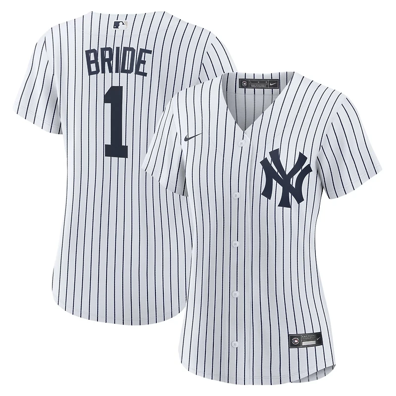 Nike New York Yankees 1 Bride Home Replica Jersey