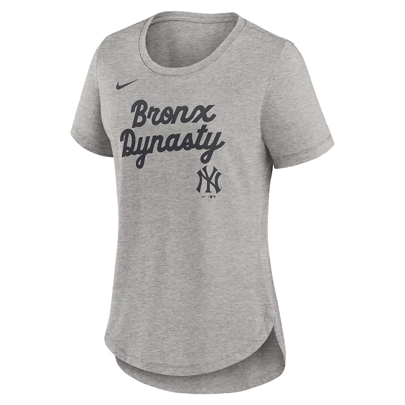 Nike New York Yankees Script Tri-Blend T-Shirt