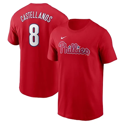 Nike Nick Castellanos Philadelphia Phillies Fuse Name  Number T-Shirt