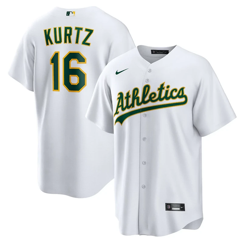 Nike Nick Kurtz Athletics Home Replica Player Jersey
