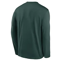 Nike Oakland Athletics Authentic Collection Team Logo Legend Performance Long Sleeve T-Shirt