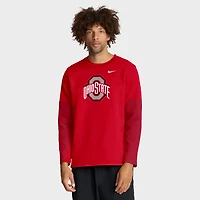 Nike Ohio State Buckeyes 2025 Sideline Coach Therma-FIT Long Sleeve T-Shirt