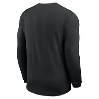 Nike Ohio State Buckeyes 2025 Sideline Coach UV Performance Long Sleeve T-Shirt