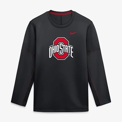 Nike Ohio State Buckeyes 2026 Sideline Coaches Therma-FIT Long Sleeve Top
