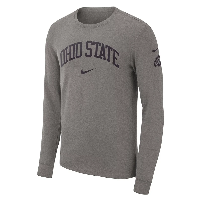Nike Ohio State Buckeyes Arch 2-Hit Long Sleeve T-Shirt