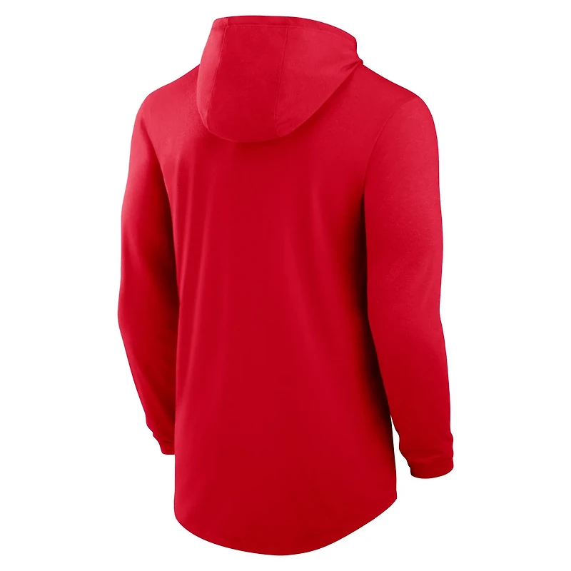 Nike Ohio State Buckeyes Lightweight Performance Long Sleeve Hoodie T-Shirt