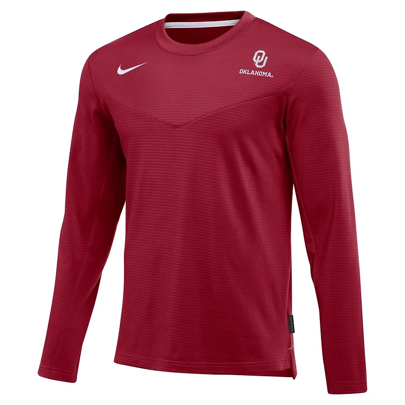 Nike Oklahoma Sooners 2022 Game Day Sideline Performance Long Sleeve T-Shirt