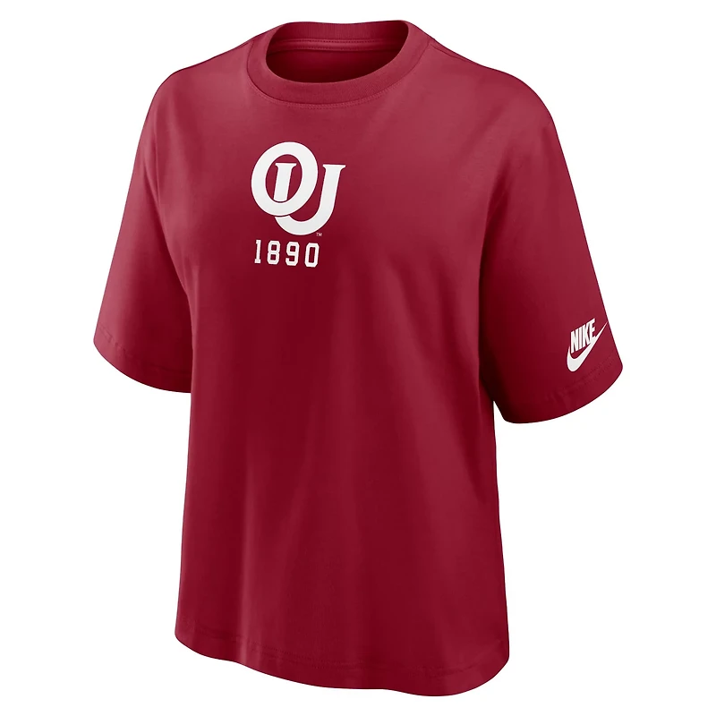 Nike Oklahoma Sooners Boxy Legacy Established T-Shirt