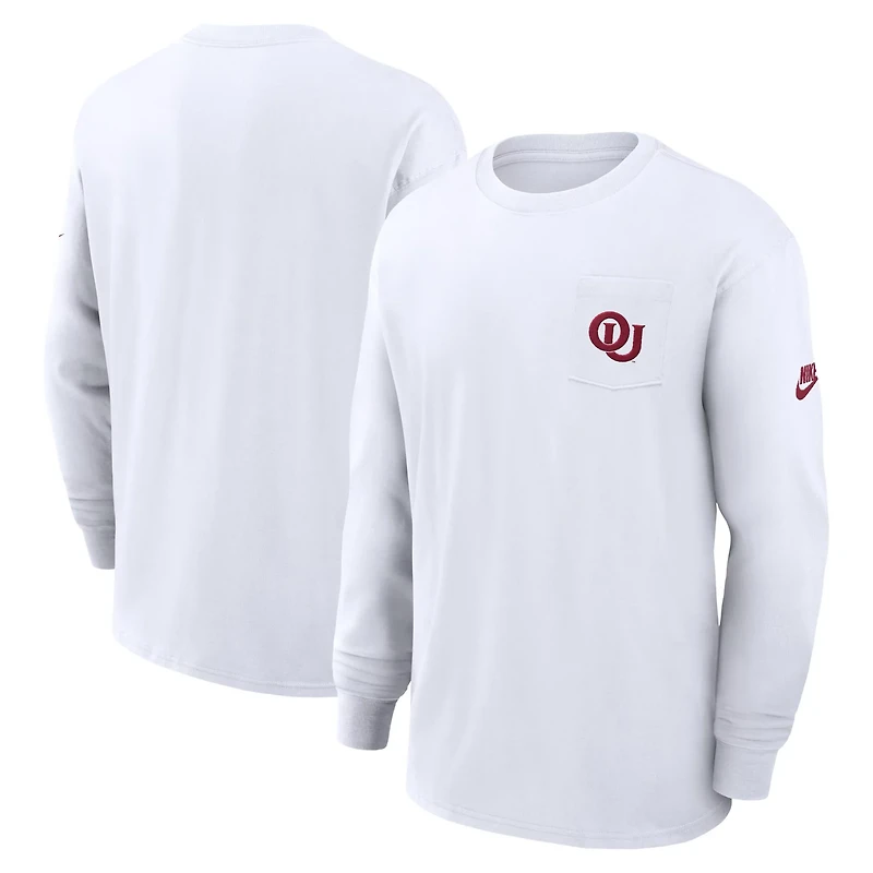 Nike Oklahoma Sooners Legacy Max90 Pocket Long Sleeve T-Shirt