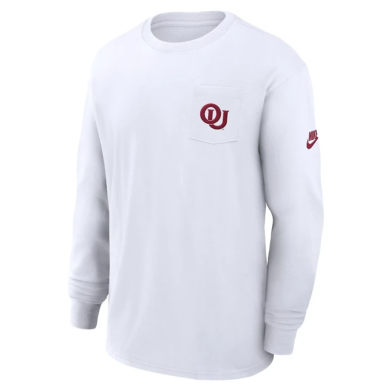 Nike Oklahoma Sooners Legacy Max90 Pocket Long Sleeve T-Shirt