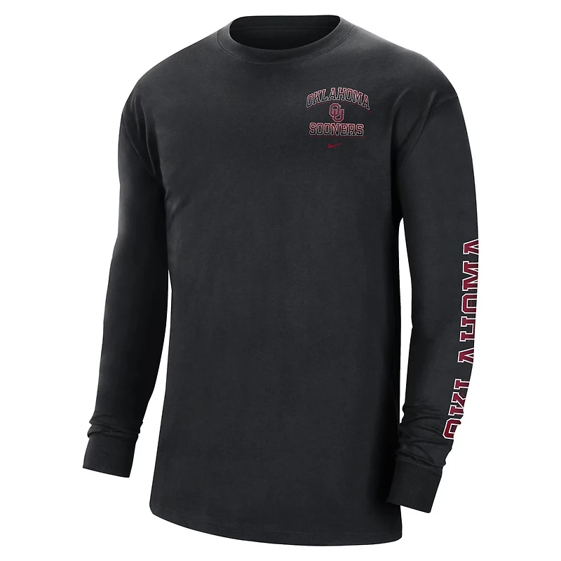 Nike Oklahoma Sooners Tour Max 90 Long Sleeve T-Shirt