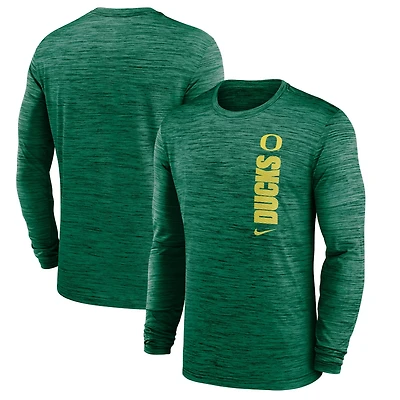 Nike Oregon Ducks 2024 Sideline Velocity Performance Long Sleeve T-Shirt