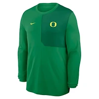 Nike Oregon Ducks 2025 Sideline Coach UV Dri-FIT Long Sleeve Shirt
