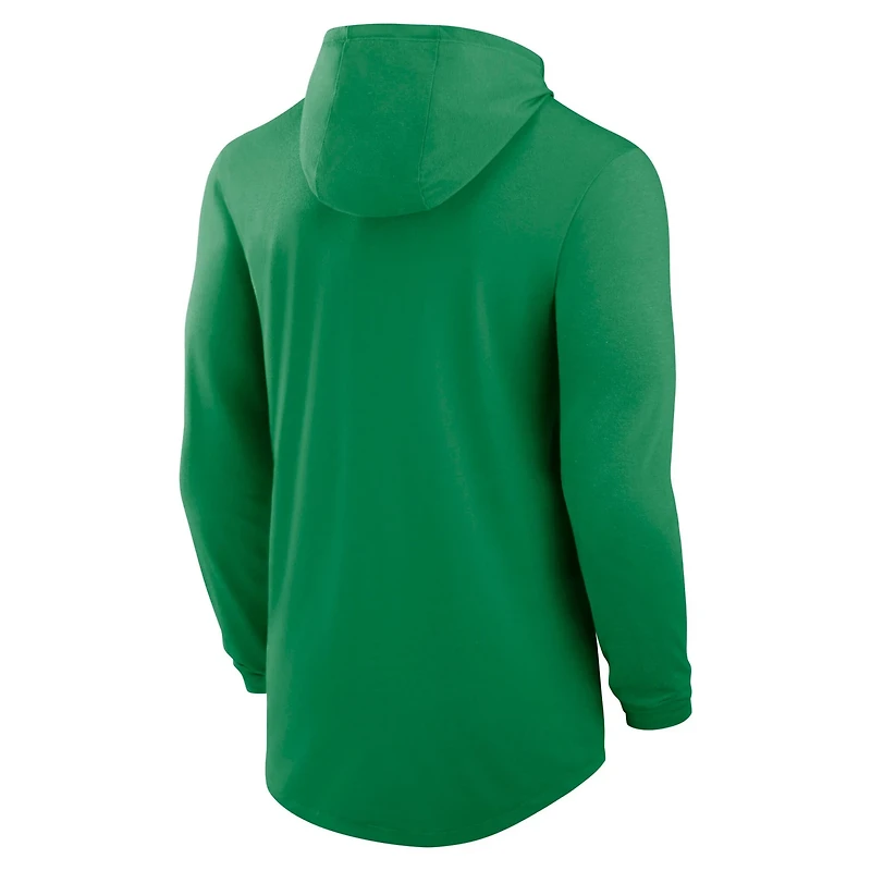Nike Oregon Ducks Legacy Tri-Blend Dri-FIT Long Sleeve Hoodie T-Shirt