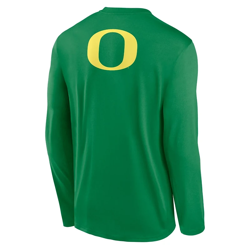 Nike Oregon Ducks Primetime Campus 2-Hit Legend Dri-FIT Long Sleeve T-Shirt