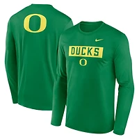 Nike Oregon Ducks Primetime Campus 2-Hit Legend Dri-FIT Long Sleeve T-Shirt