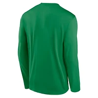 Nike Oregon Ducks Primetime Center Lockup Two-Hit Legend Long Sleeve T-Shirt