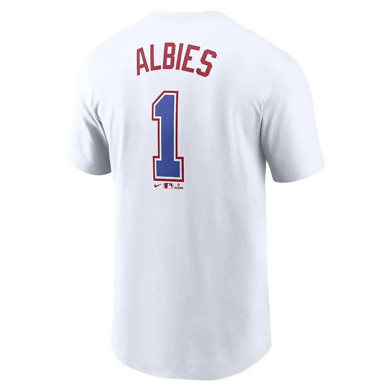 Nike Ozzie Albies Atlanta Braves 2024 City Connect Fuse Name  Number T-Shirt