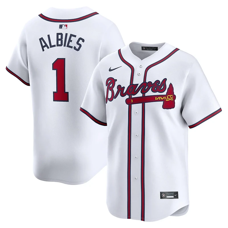 Nike Ozzie Albies Atlanta Braves Home Limited Player Jersey