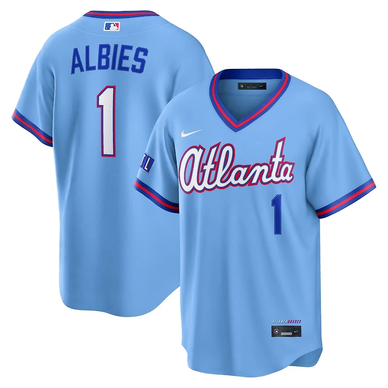 Nike Ozzie Albies Powder Atlanta Braves 2026 City Connect Stadium Jersey