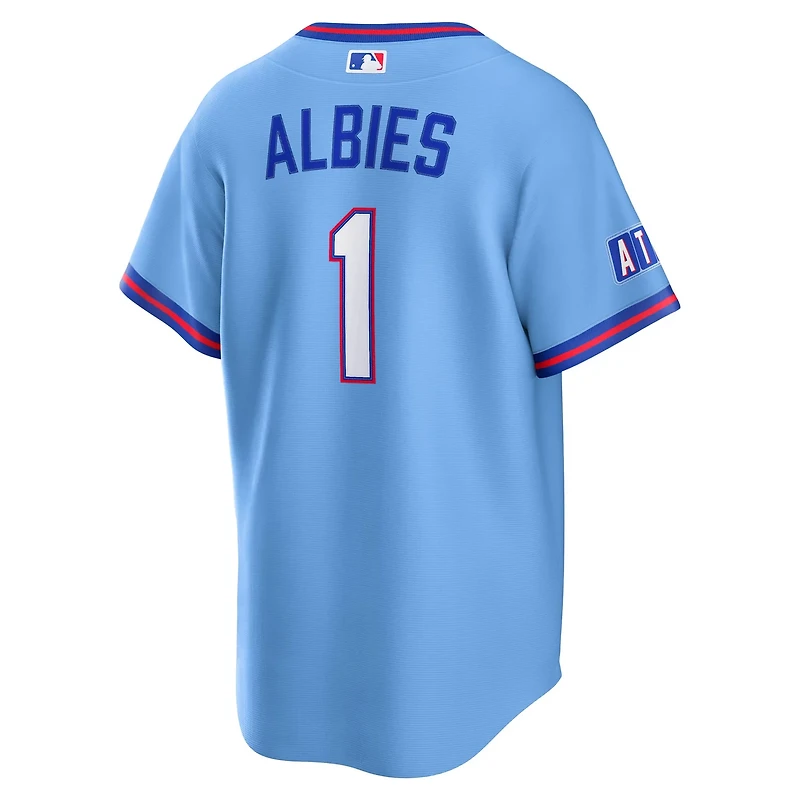 Nike Ozzie Albies Powder Atlanta Braves 2026 City Connect Stadium Jersey