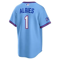 Nike Ozzie Albies Powder Atlanta Braves 2026 City Connect Stadium Jersey