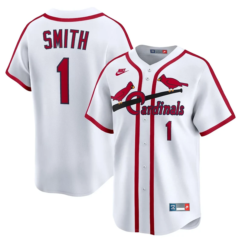 Nike Ozzie Smith St Louis Cardinals Throwback Cooperstown Collection Limited Jersey