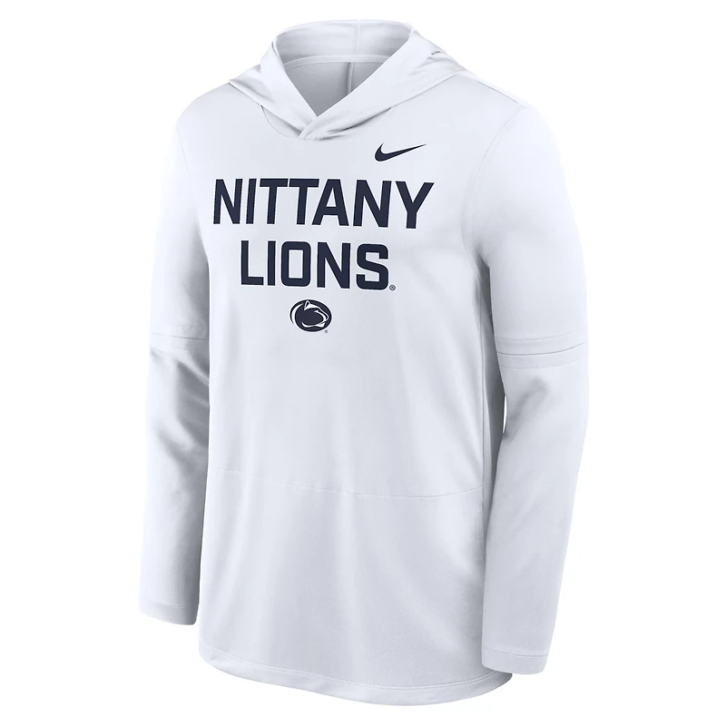 Nike Penn State Nittany Lions 2025 Sideline Dri-FIT Long Sleeve Hoodie T-Shirt
