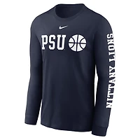 Nike Penn State Nittany Lions Basketball Icon Two-Hit Long Sleeve T-Shirt
