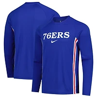 Nike Philadelphia 76ers 2025 26 Authentic Pre-Game Legend Dri-FIT Long Sleeve Shooting Shirt