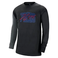 Nike Philadelphia 76ers Courtside Versus Flight MAX90 Long Sleeve T-Shirt
