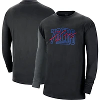 Nike Philadelphia 76ers Courtside Versus Flight MAX90 Long Sleeve T-Shirt