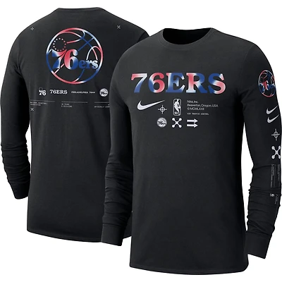 Nike Philadelphia 76ers Essential Air Traffic Control Long Sleeve T-Shirt