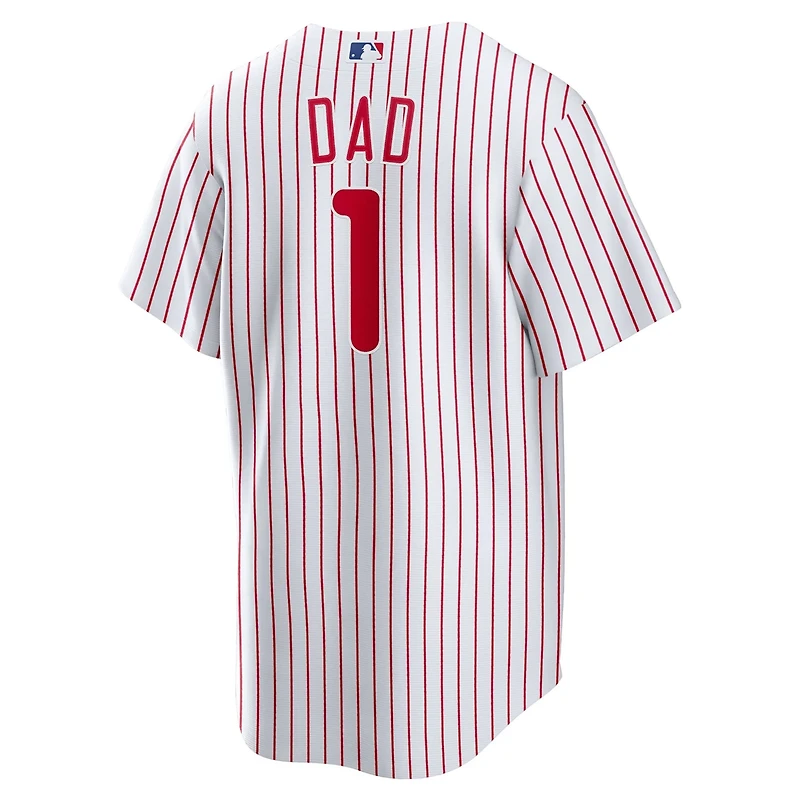 Nike Philadelphia Phillies 1 Dad Home Replica Jersey
