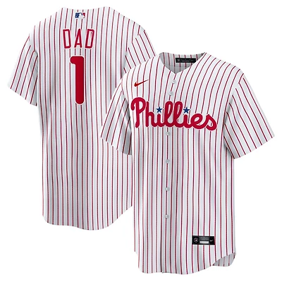 Nike Philadelphia Phillies 1 Dad Home Replica Jersey
