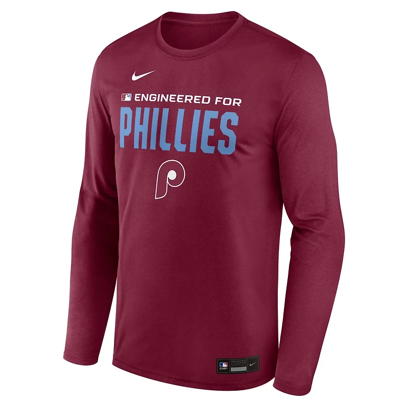 Nike Philadelphia Phillies Authentic Collection Legend Dri-FIT Long Sleeve T-Shirt