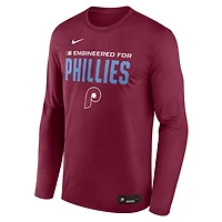 Nike Philadelphia Phillies Authentic Collection Legend Dri-FIT Long Sleeve T-Shirt