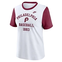 Nike Philadelphia Phillies Tri-Blend Cooperstown Logo T-Shirt