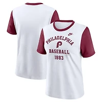 Nike Philadelphia Phillies Tri-Blend Cooperstown Logo T-Shirt