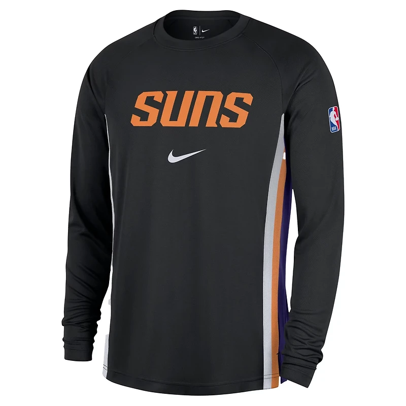 Nike Phoenix Suns 2025 26 Authentic Pre-Game Legend Dri-FIT Long Sleeve Shooting Shirt