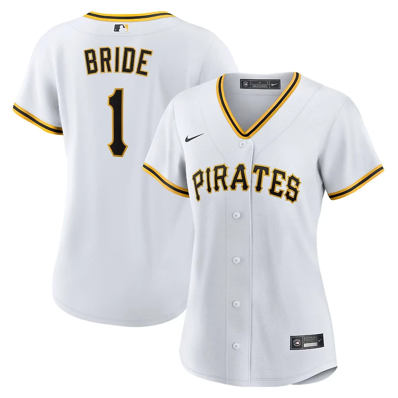 Nike Pittsburgh Pirates 1 Bride Home Replica Jersey