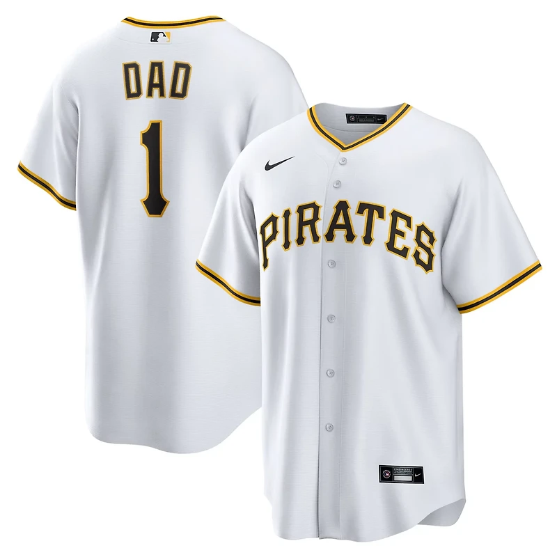 Nike Pittsburgh Pirates 1 Dad Home Replica Jersey