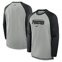 Nike Pittsburgh Pirates Authentic Collection Game Time Raglan Performance Long Sleeve T-Shirt