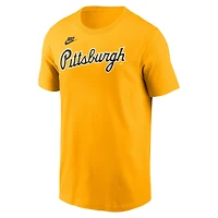 Nike Pittsburgh Pirates Cooperstown Wordmark T-Shirt