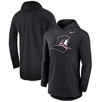 Nike Providence Friars Pink Out Tri-Blend Performance Long Sleeve Hooded T-Shirt