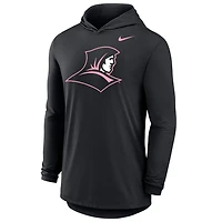 Nike Providence Friars Pink Out Tri-Blend Performance Long Sleeve Hooded T-Shirt