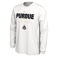 Nike Purdue Boilermakers 2023 On Court Bench Long Sleeve T-Shirt
