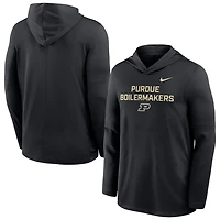 Nike Purdue Boilermakers 2025 Sideline Dri-FIT Long Sleeve Hoodie T-Shirt