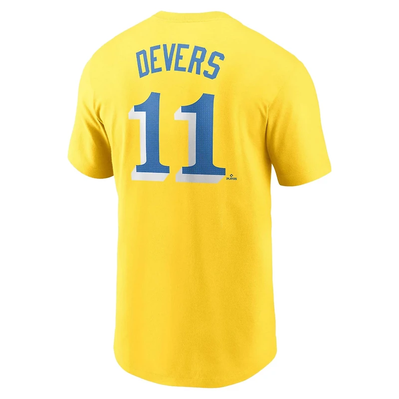 Nike Rafael Devers Boston Red Sox City Connect Fuse Name  Number T-Shirt